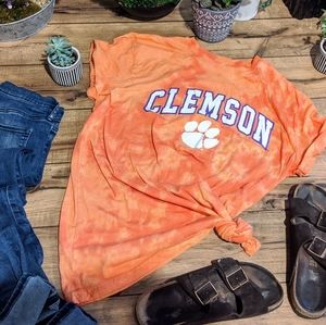 Custom Tie Dye Tee Clemson